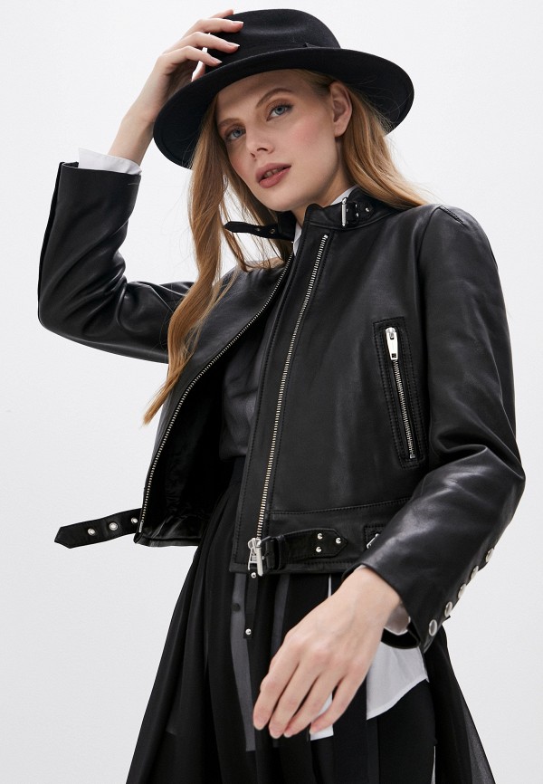 

Куртка кожаная The Kooples, Черный, The Kooples TH021EWJWAG5
