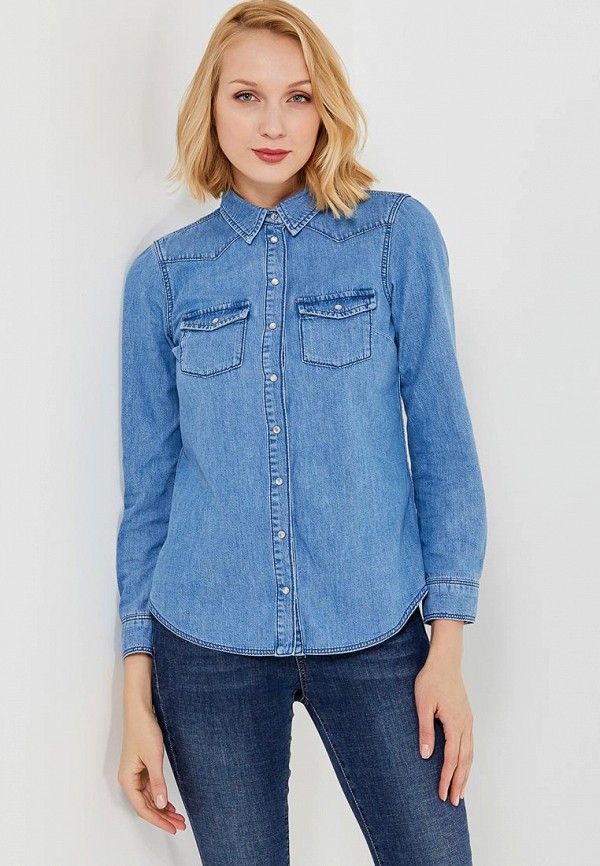 

Рубашка джинсовая Topshop, Синий