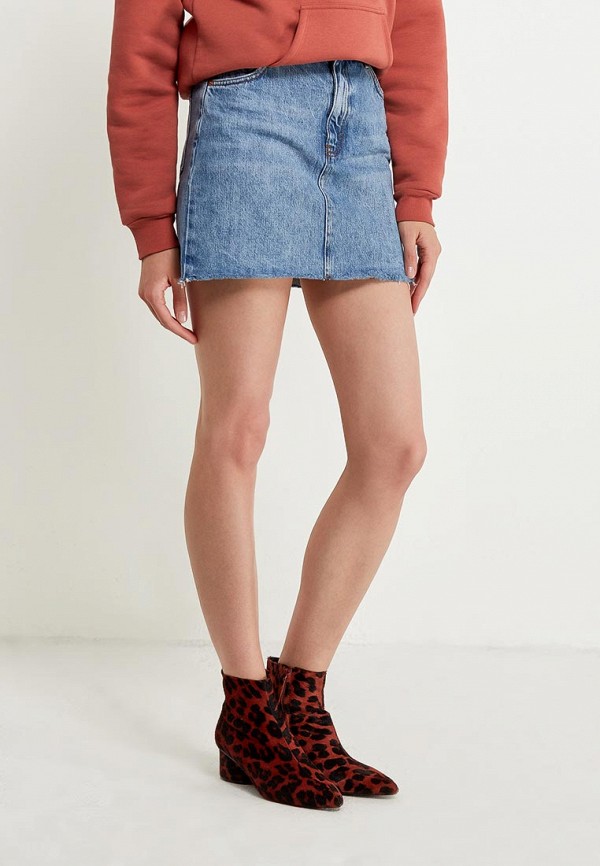

Юбка джинсовая Topshop, Голубой