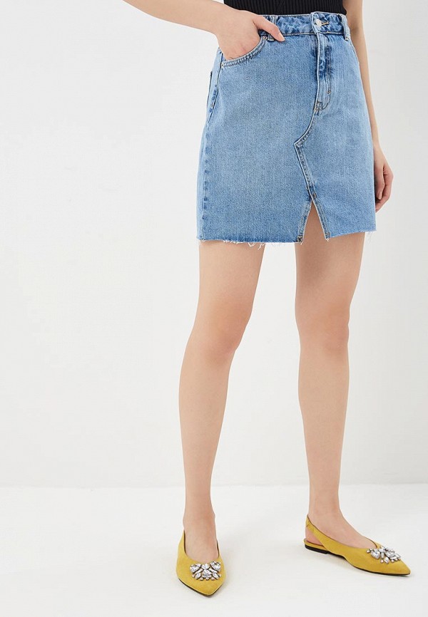 

Юбка джинсовая Topshop, Голубой