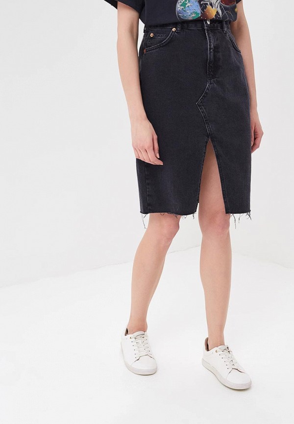

Юбка джинсовая Topshop, Черный