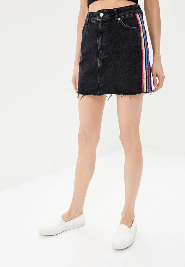 

Юбка джинсовая Topshop, Серый