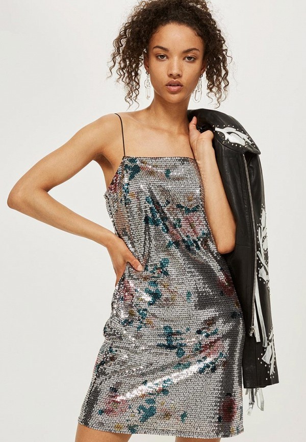 

Платье Topshop, Серебряный