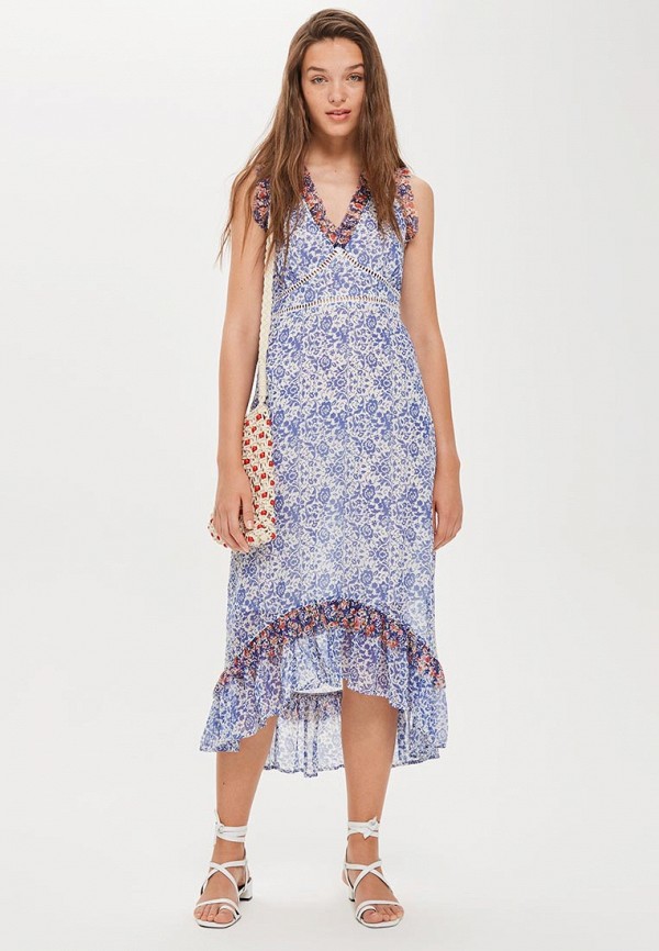 

Платье Topshop, Голубой, Topshop TO029EWBYIR0