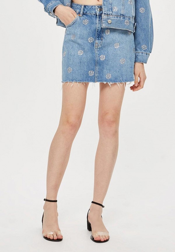 

Юбка джинсовая Topshop, Голубой