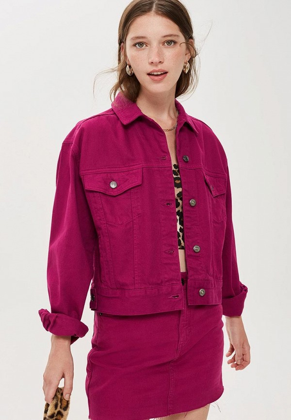 

Куртка джинсовая Topshop, Розовый