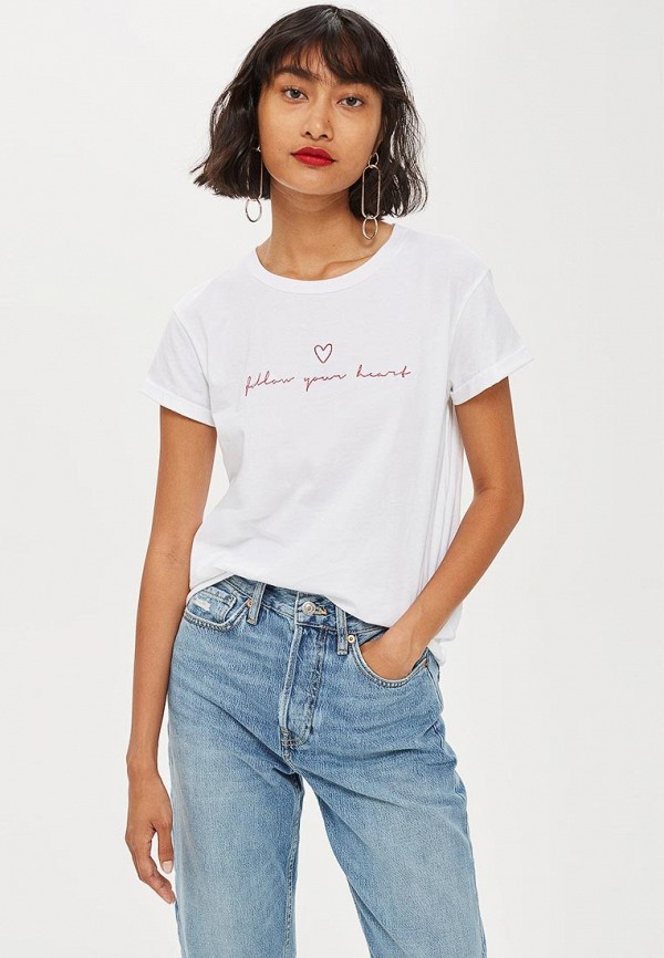 

Футболка Topshop, Topshop TO029EWCLHL2, Белый