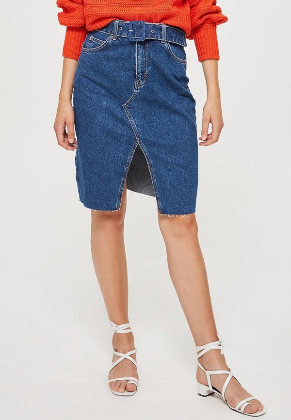 

Юбка джинсовая Topshop, Синий