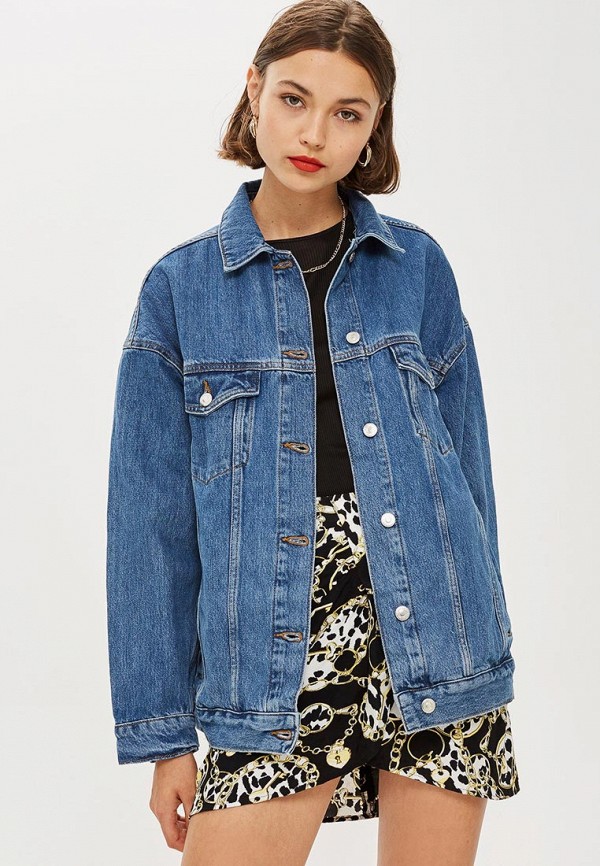 

Куртка джинсовая Topshop, Topshop TO029EWCOZF9, Синий