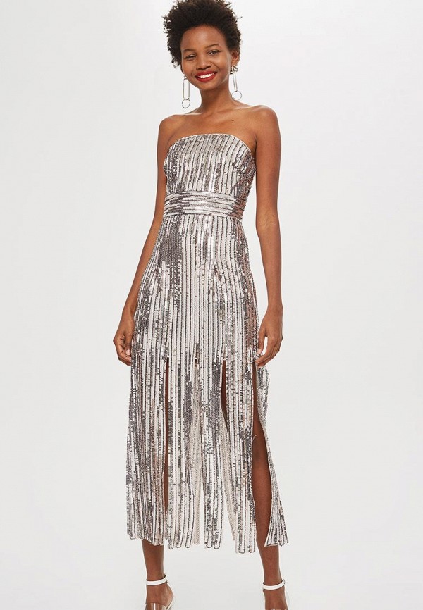 

Платье Topshop, Серебряный