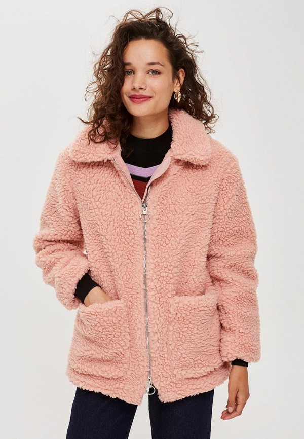 

Шуба Topshop, Розовый