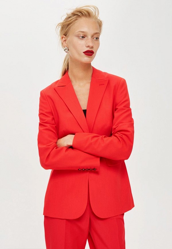 

Пиджак Topshop, Topshop TO029EWCRNU5, Красный