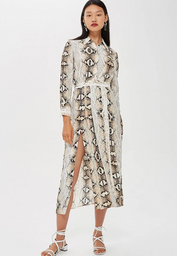 

Платье Topshop, Бежевый