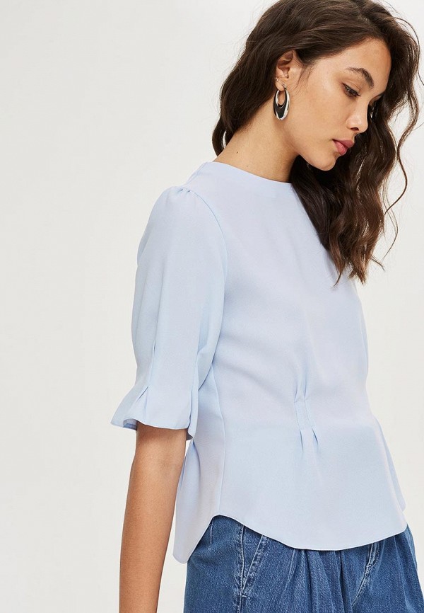 

Блуза Topshop; Topshop TO029EWCWBX9, Голубой