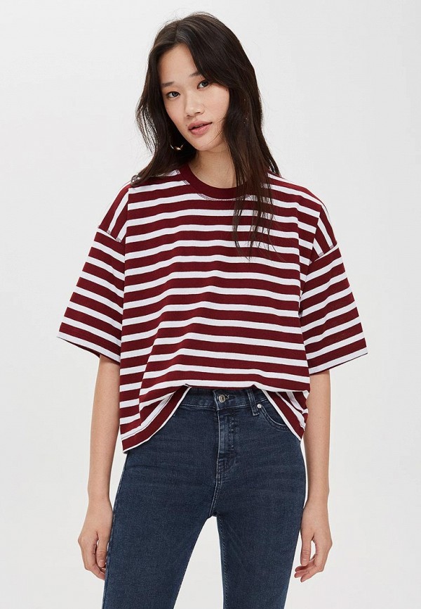 

Футболка Topshop, Topshop TO029EWCWBZ9, Бордовый