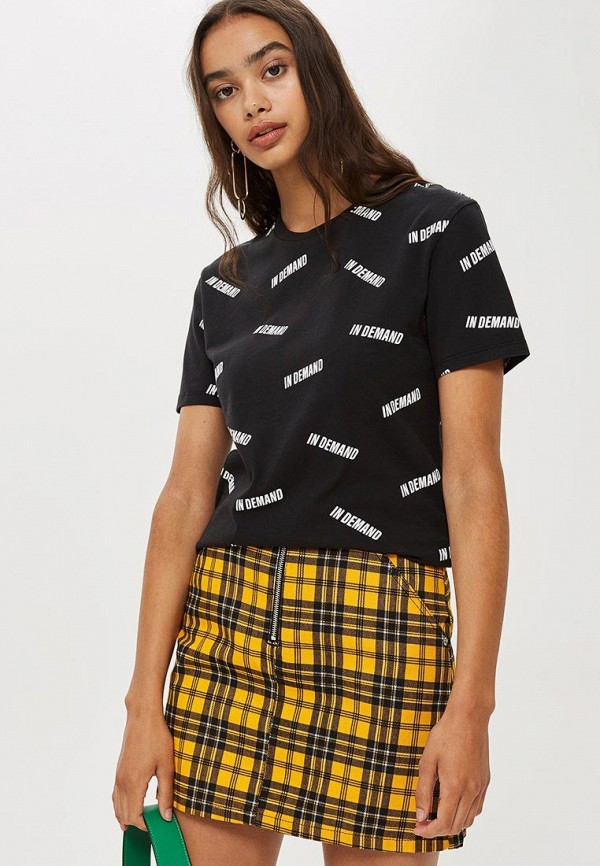 

Футболка Topshop, Topshop TO029EWDHOR1, Черный