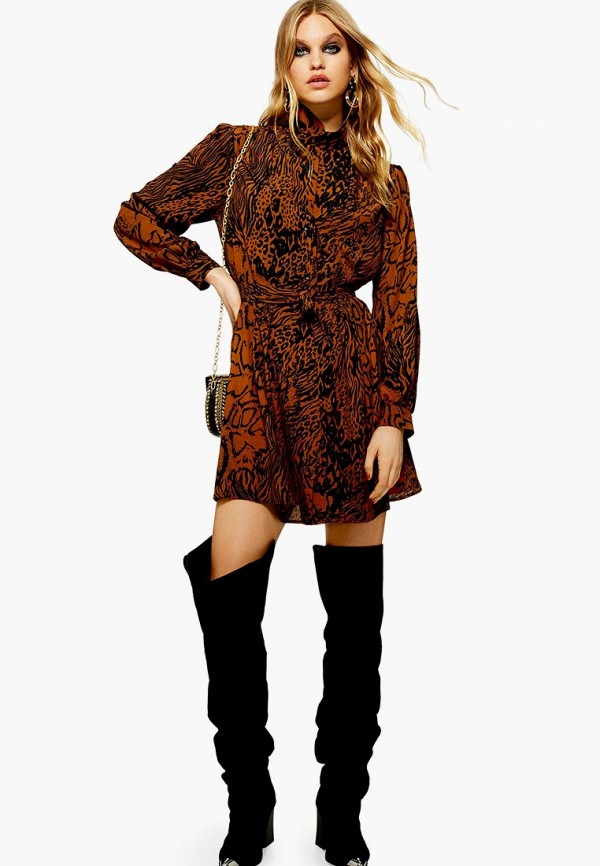 

Платье Topshop, Коричневый