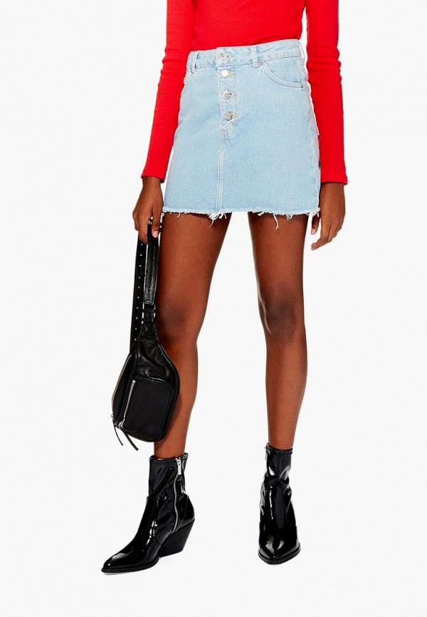

Юбка джинсовая Topshop, Голубой
