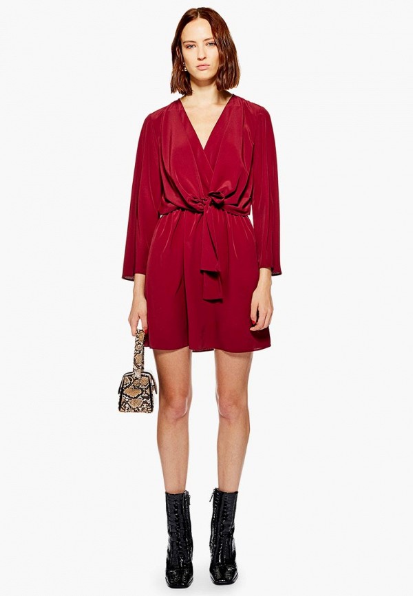 

Платье Topshop, Бордовый