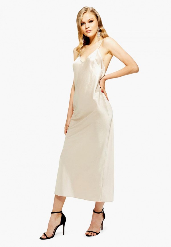 

Платье Topshop, Бежевый