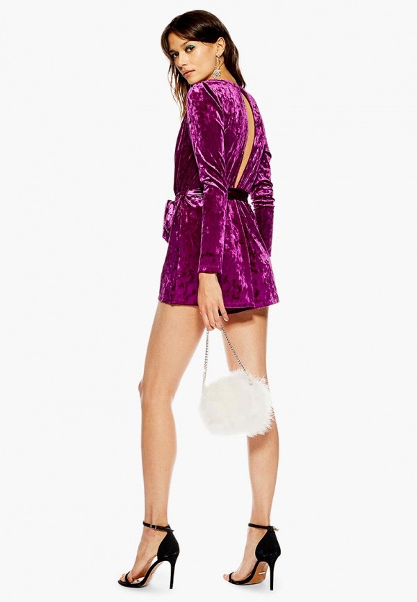 

Комбинезон Topshop; Topshop TO029EWDNHY4, Фиолетовый