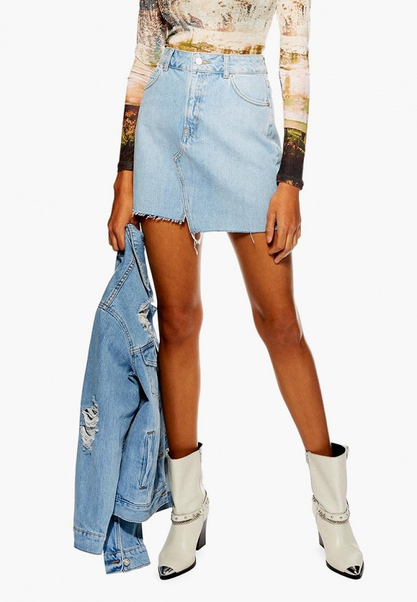 

Юбка джинсовая Topshop, Голубой