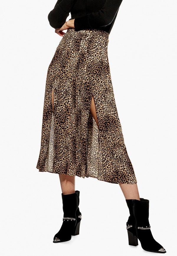 

Юбка Topshop, Коричневый, Topshop TO029EWDTQP4
