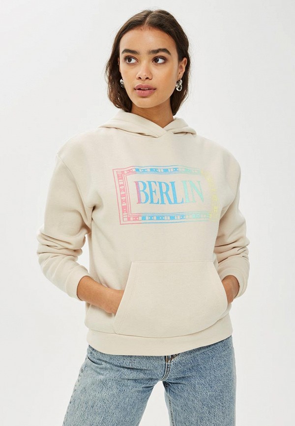 

Худи Topshop, Topshop TO029EWECPO1, Бежевый
