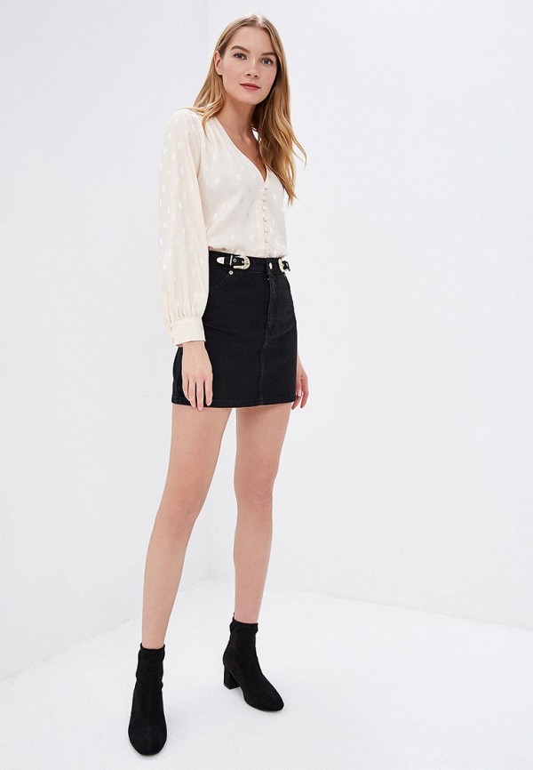 

Юбка джинсовая Topshop; Topshop TO029EWEFRG6, Черный