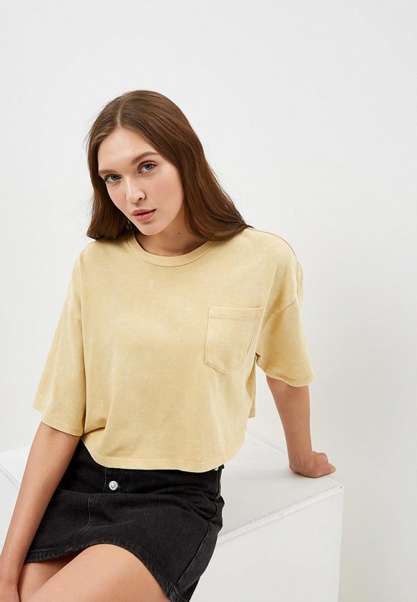 

Футболка Topshop, Topshop TO029EWEFRG8, Желтый