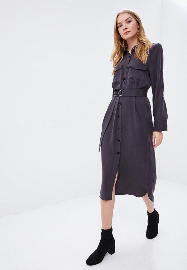 

Платье Topshop; Topshop TO029EWEFRI7, Серый