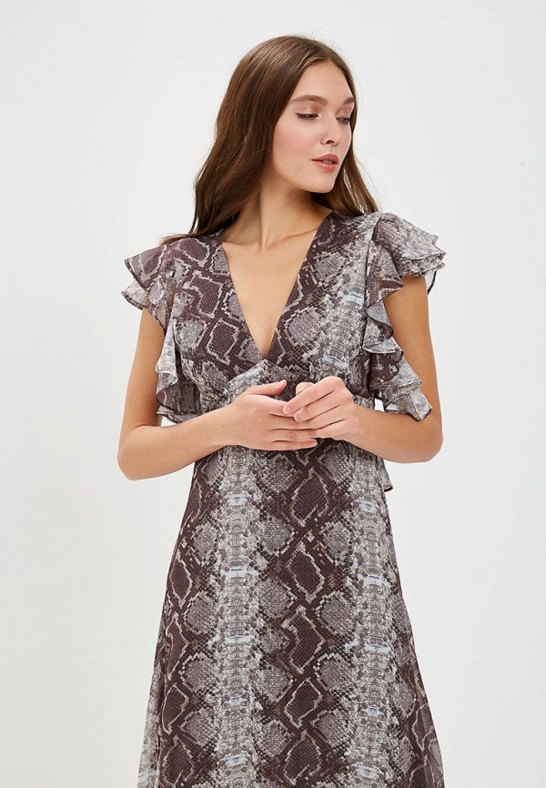 

Платье Topshop; Topshop TO029EWEFRJ1, Серый