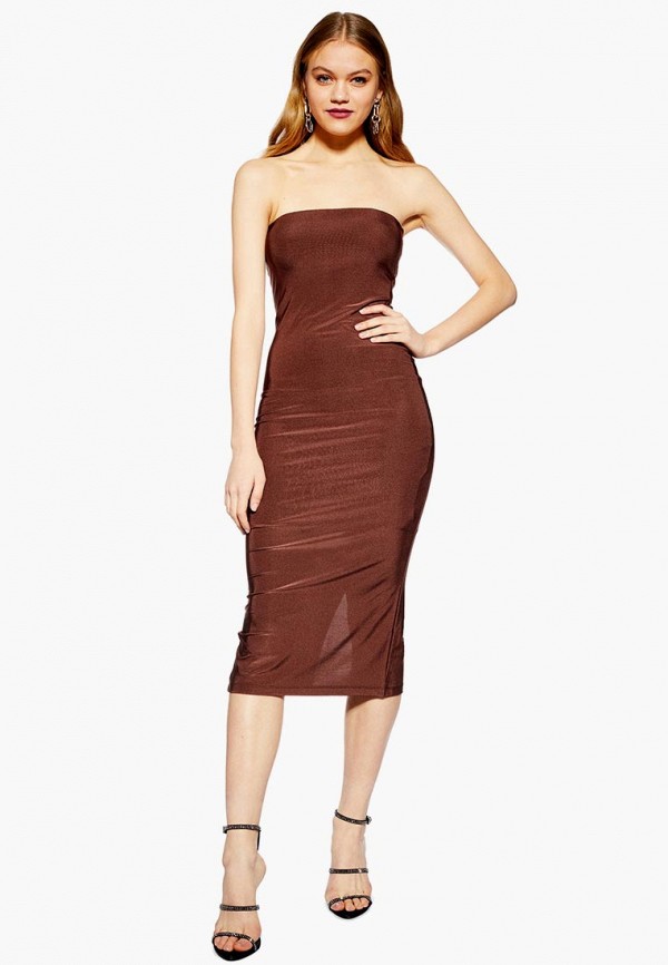 

Платье Topshop, Коричневый