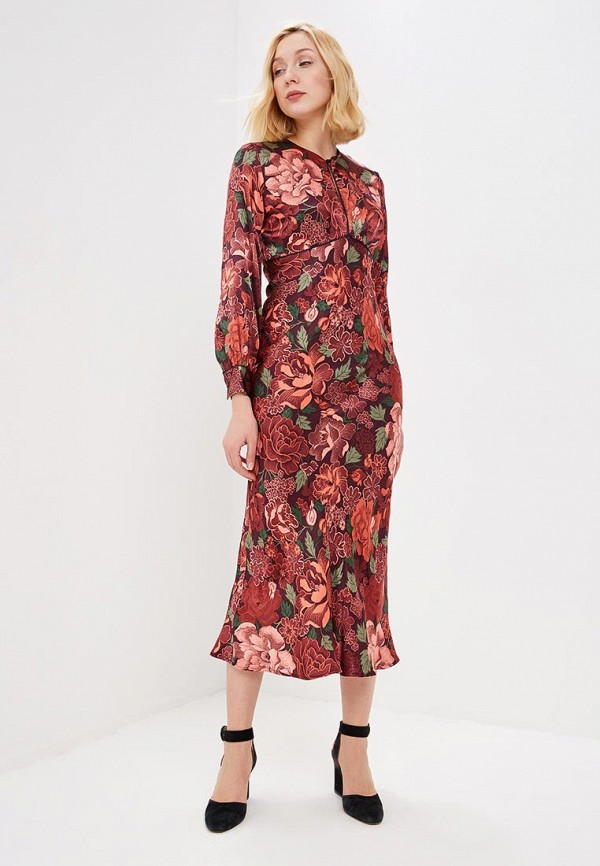 

Платье Topshop, Topshop TO029EWEIQH6, Бордовый