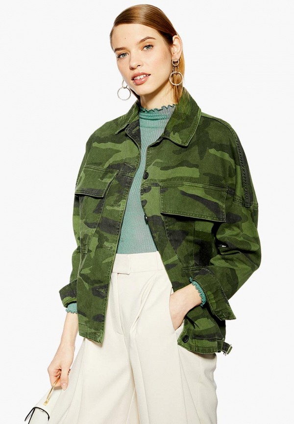 

Куртка Topshop, Topshop TO029EWEIQK7, Хаки