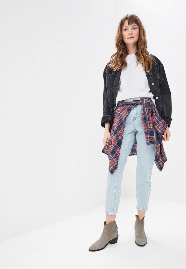 

Футболка Topshop; Topshop TO029EWEIQK9, Серый