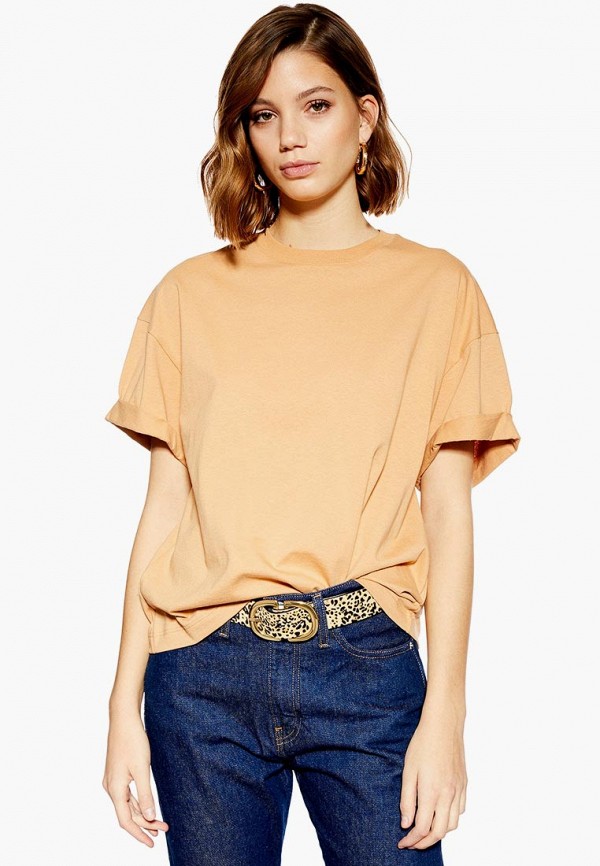

Футболка Topshop, Topshop TO029EWEIQL1, Бежевый