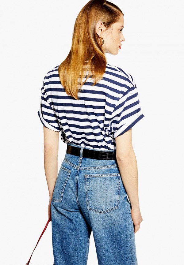 

Футболка Topshop; Topshop TO029EWEIQL9, Синий