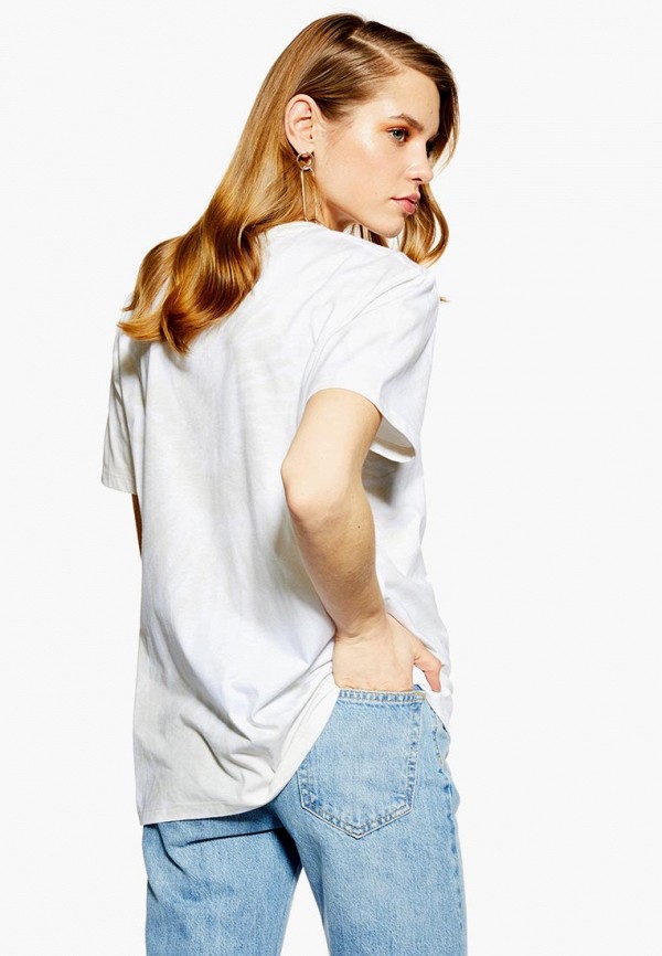 Футболка Topshop; Topshop TO029EWEOQU7, Белый