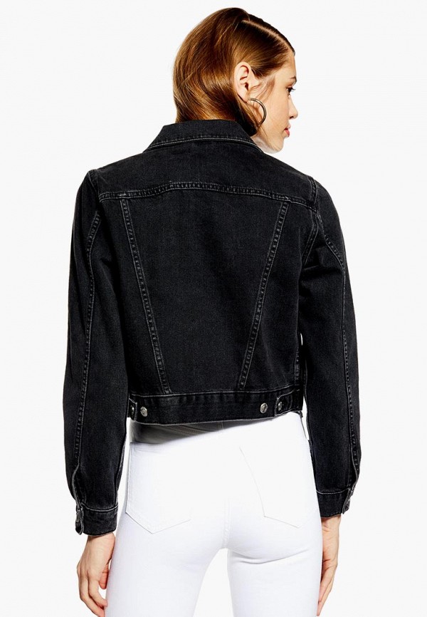 

Куртка джинсовая Topshop; Topshop TO029EWEOQV1, Черный