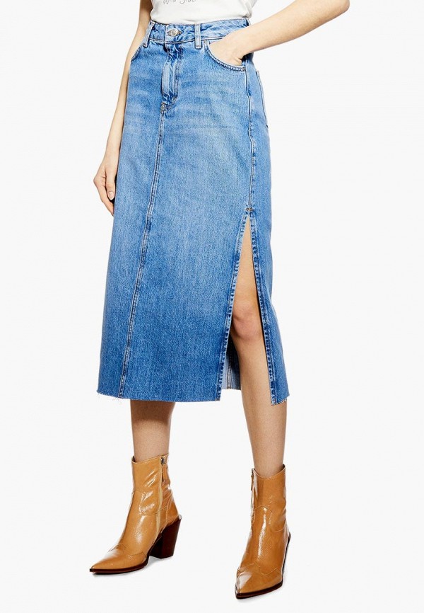 

Юбка джинсовая Topshop, Синий