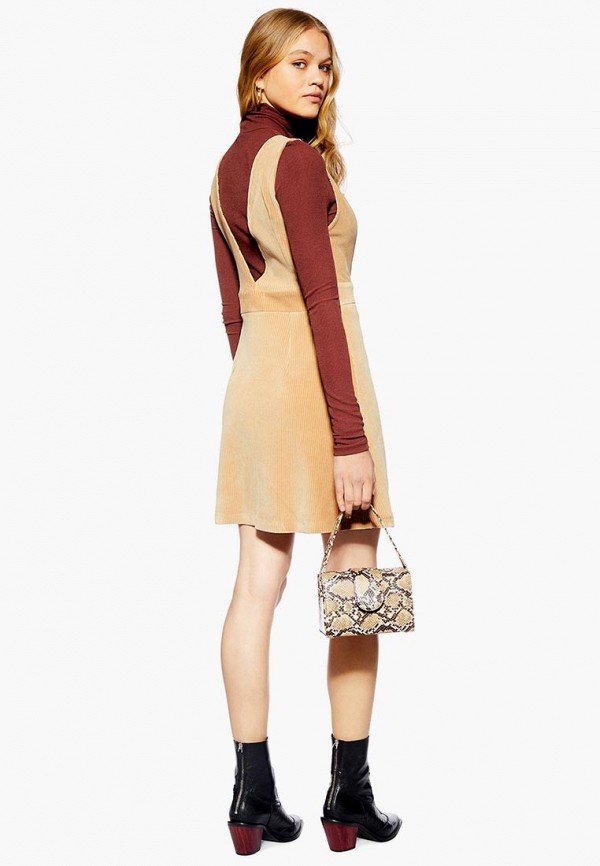 

Сарафан Topshop; Topshop TO029EWEOQW2, Бежевый