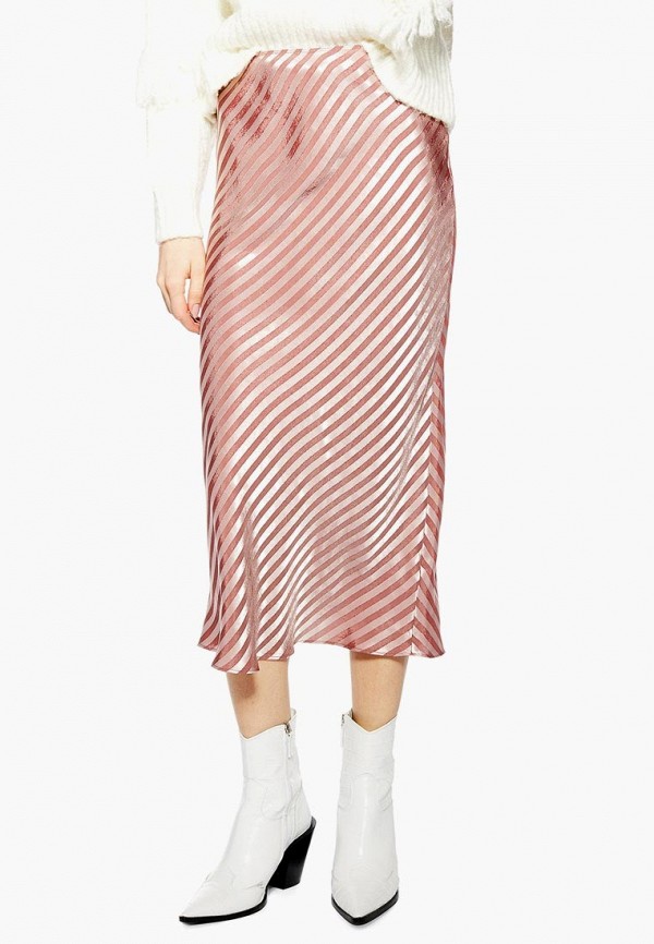 

Юбка Topshop, Topshop TO029EWEOQX8, Розовый