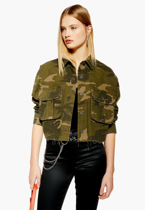 

Куртка Topshop, Topshop TO029EWEOQY7, Хаки