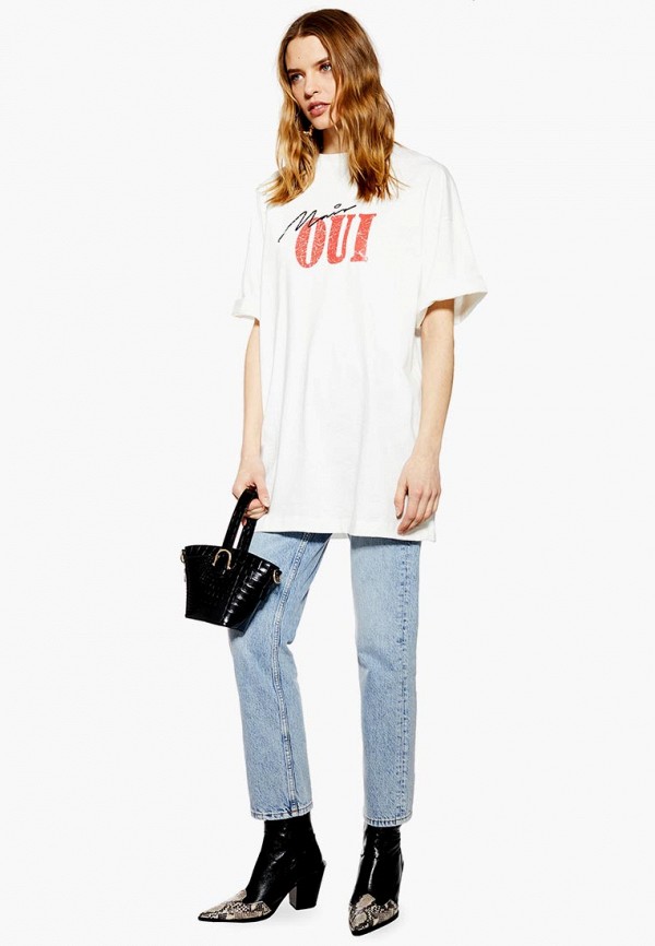 

Футболка Topshop; Topshop TO029EWEOQY8, Белый