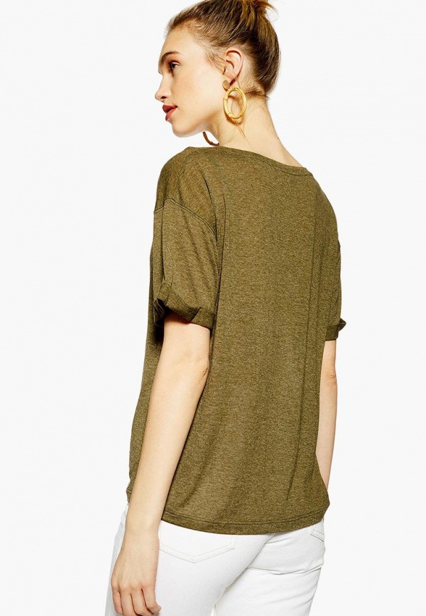 

Футболка Topshop; Topshop TO029EWEQVG9, Хаки