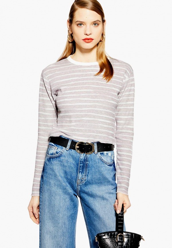 

Лонгслив Topshop, Бежевый, Topshop TO029EWEQVH2