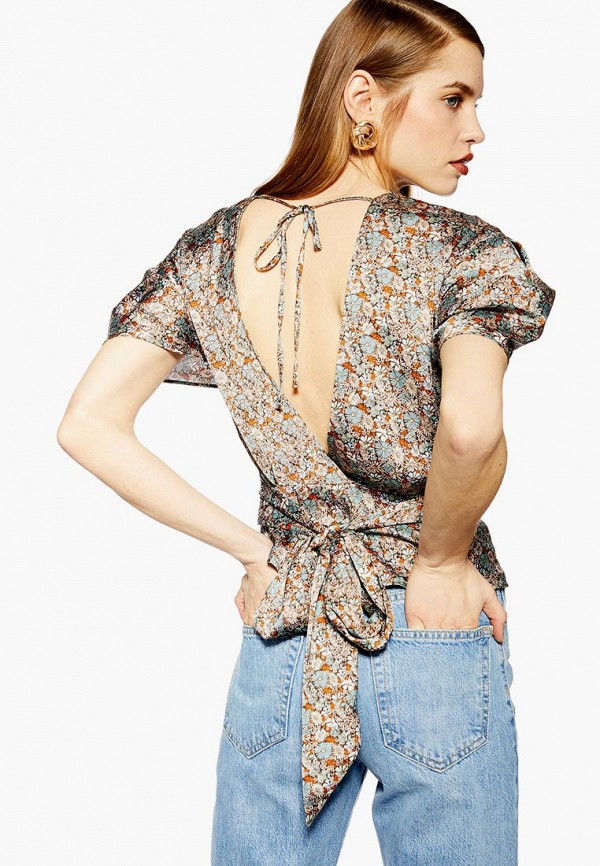 

Блуза Topshop; Topshop TO029EWEQVJ3, Бежевый