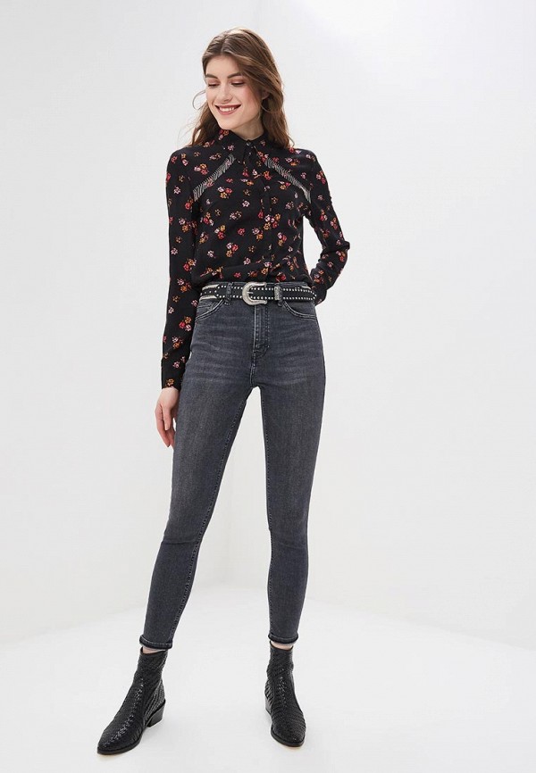 

Джинсы Topshop; Topshop TO029EWESBQ1, Серый