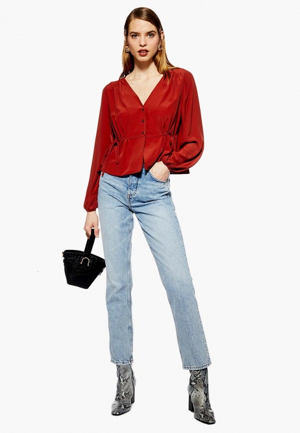 

Блуза Topshop; Topshop TO029EWESBU3, Красный